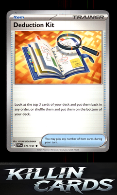 Deduction Kit 171/191 Pokemon Uncommon SV08: Surging Sparks Card NM