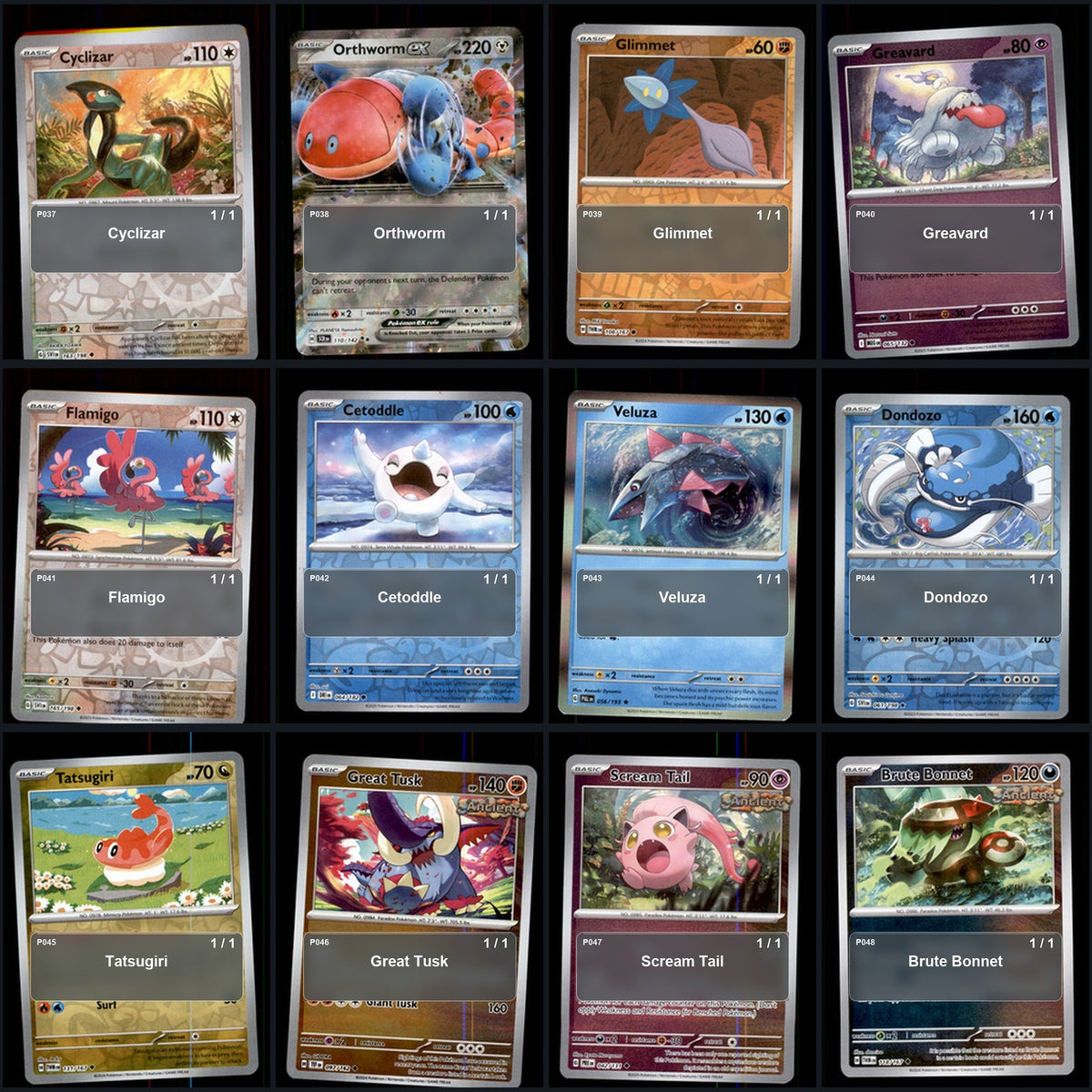 Pokemon TCG Generation 9 Paldea Pokemon Pokedex Set 119 Cards Collection