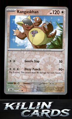 Reverse Holofoil Kangaskhan - 151/182 151/182 Pokemon Common SV10: Destined Riva