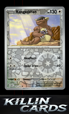 Reverse Holofoil Kangaskhan 165/197 Pokemon Uncommon SV03: Obsidian Flames Card