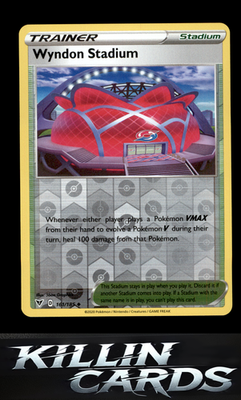 Reverse Holofoil Wyndon Stadium 161/185 Pokemon Uncommon SWSH04: Vivid Voltage C