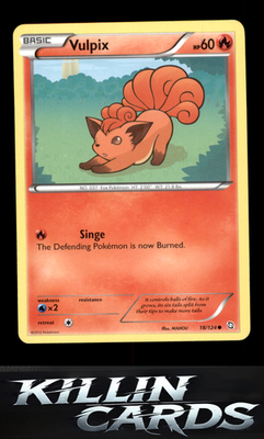 Vulpix 18/124 Pokemon Common Dragons Exalted Card NM