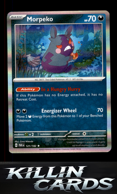 Morpeko - 121/182 121/182 Pokemon Rare SV04: Paradox Rift Card NM