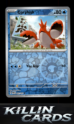 Reverse Holofoil Corphish 047/167 Pokemon Common SV06: Twilight Masquerade Card