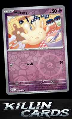Reverse Holofoil Milcery 074/159 Pokemon Common SV09: Journey Together Card NM