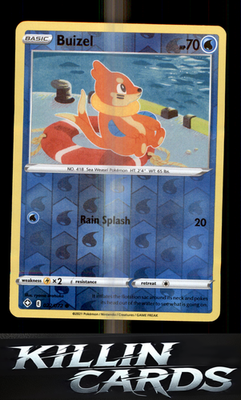 Reverse Holofoil Buizel 022/072 Pokemon Common Shining Fates Card NM