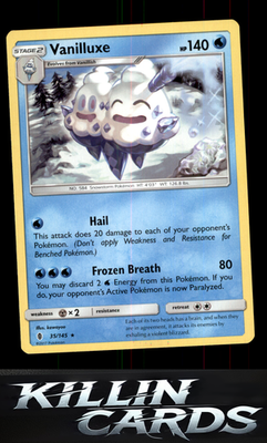 Vanilluxe 35/145 Pokemon Rare SM - Guardians Rising Card LP