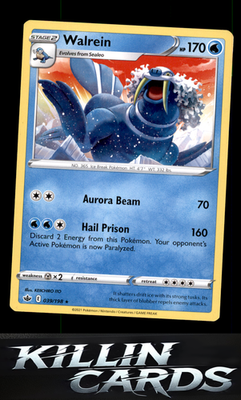 Walrein 039/198 Pokemon Rare SWSH06: Chilling Reign Card LP