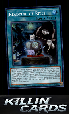 1st Edition Readying of Rites DUAD-EN086 YuGiOh Super Rare Duelist's Advance Car