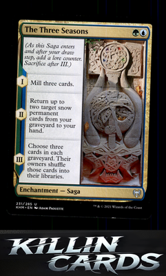 The Three Seasons 231 Magic U Kaldheim Card NM
