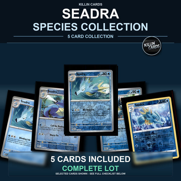 Pokemon TCG Seadra Species Collection 5 Different Cards