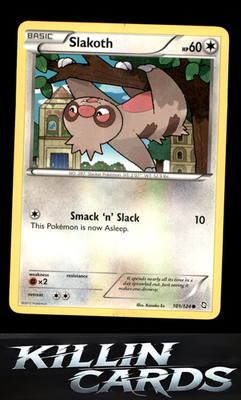 Slakoth 101/124 Pokemon Common Dragons Exalted Card NM