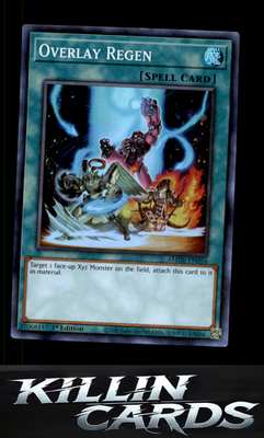 1st Edition Overlay Regen AMDE-EN056 YuGiOh Super Rare Amazing Defenders Card NM