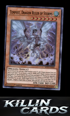 1st Edition Tempest, Dragon Ruler of Storms MYFI-EN045 YuGiOh Super Rare Mystic