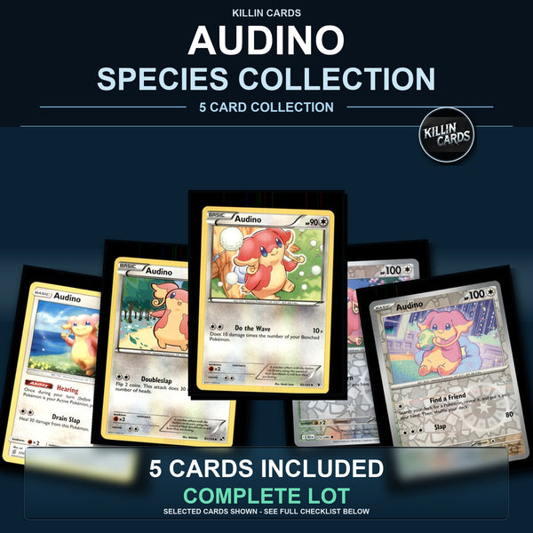 Pokemon TCG Audino Species Collection 5 Different Cards