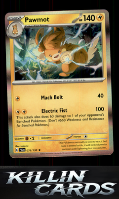 Pawmot 076/193 Pokemon Rare SV02: Paldea Evolved Card NM
