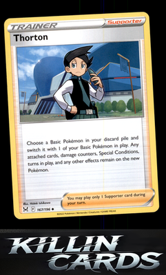 Thorton 167/196 Pokemon Uncommon SWSH11: Lost Origin Card NM