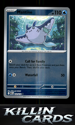 Reverse Holofoil Mantine 032/132 Pokemon Common ME01: Mega Evolution Card NM