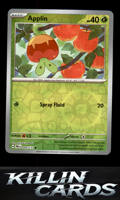 Reverse Holofoil Applin 009/131 Pokemon Common SV: Prismatic Evolutions Card NM