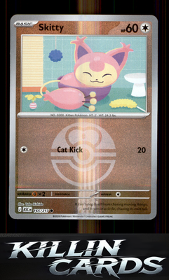 Reverse Holofoil Skitty (Love Ball) 165/217 Pokemon Common ME: Ascended Heroes C