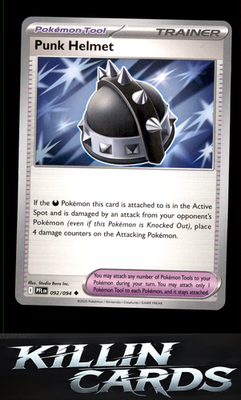 Punk Helmet - 092/094 092/094 Pokemon Uncommon ME02: Phantasmal Flames Card NM