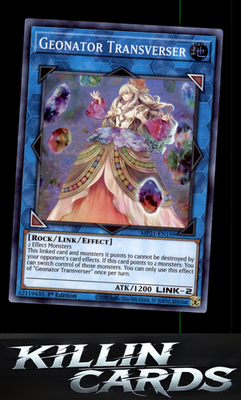 1st Edition Geonator Transverser MP21-EN199 YuGiOh Super Rare 2021 Tin of Ancien