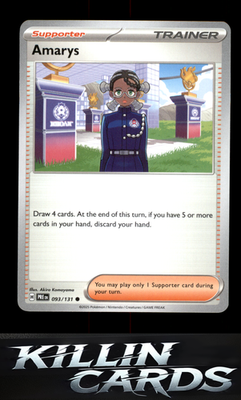 Amarys - 093/131 093/131 Pokemon Common SV: Prismatic Evolutions Card NM