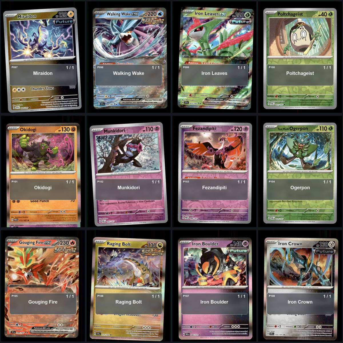 Pokemon TCG Generation 9 Paldea Pokemon Pokedex Set 119 Cards Collection