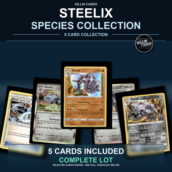 Pokemon TCG Steelix Species Collection 5 Different Cards