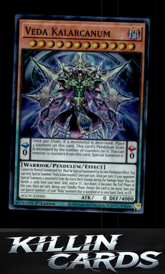 1st Edition Veda Kalarcanum AGOV-EN005 YuGiOh Super Rare Age of Overlord Card NM