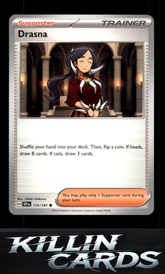 Drasna - 173/191 173/191 Pokemon Common SV08: Surging Sparks Card NM
