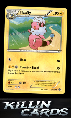 Flaaffy 39/114 Pokemon Uncommon XY - Steam Siege Card LP