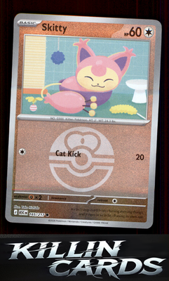 Reverse Holofoil Skitty (Love Ball) 165/217 Pokemon Common ME: Ascended Heroes C