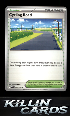 Cycling Road 157/165 Pokemon Uncommon SV: Scarlet & Violet 151 Card NM