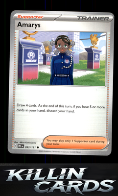 Amarys - 093/131 093/131 Pokemon Common SV: Prismatic Evolutions Card NM