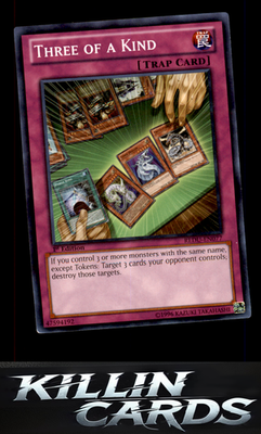 1st Edition Three of a Kind REDU-EN077 YuGiOh Common Return of the Duelist Card