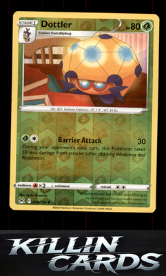 Reverse Holofoil Dottler 019/196 Pokemon Uncommon SWSH11: Lost Origin Card NM