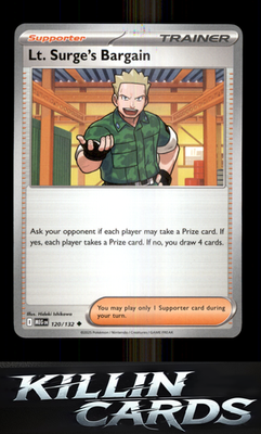 Lt. Surge's Bargain - 120/132 120/132 Pokemon Uncommon ME01: Mega Evolution Card