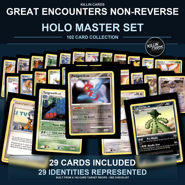 Pokemon TCG Great Encounters C/UC/R Standard Set 29 Cards