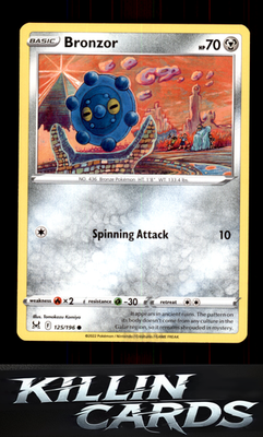 Bronzor 125/196 Pokemon Common SWSH11: Lost Origin Card NM