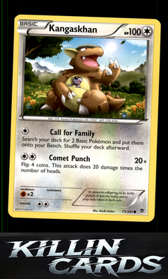 Kangaskhan 71/101 Pokemon Common Plasma Blast Card LP
