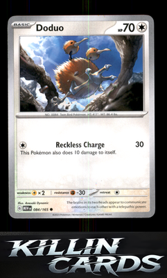 Doduo 084/165 Pokemon Common SV: Scarlet & Violet 151 Card NM