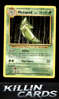 Metapod 4/108 Pokemon Uncommon XY - Evolutions Card NM