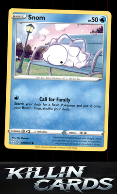 Snom 029/072 Pokemon Common Shining Fates Card NM