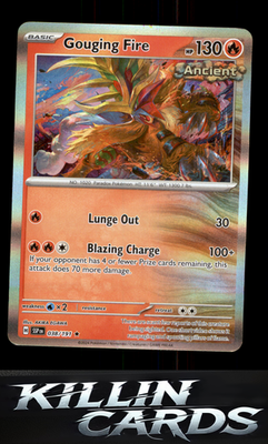 Gouging Fire 038/191 Pokemon Rare SV08: Surging Sparks Card NM