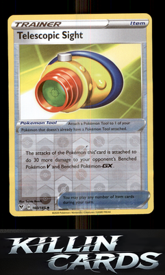 Telescopic Sight 160/185 Pokemon Uncommon SWSH04: Vivid Voltage Card NM