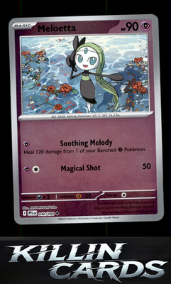 Reverse Holofoil Meloetta 040/094 Pokemon Uncommon ME02: Phantasmal Flames Card