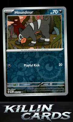 Reverse Holofoil Houndour 062/131 Pokemon Common SV: Prismatic Evolutions Card N