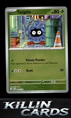 Reverse Holofoil Tangela 006/132 Pokemon Common ME01: Mega Evolution Card NM