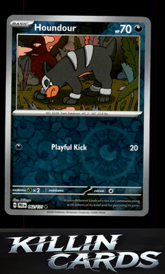 Reverse Holofoil Houndour 062/131 Pokemon Common SV: Prismatic Evolutions Card N